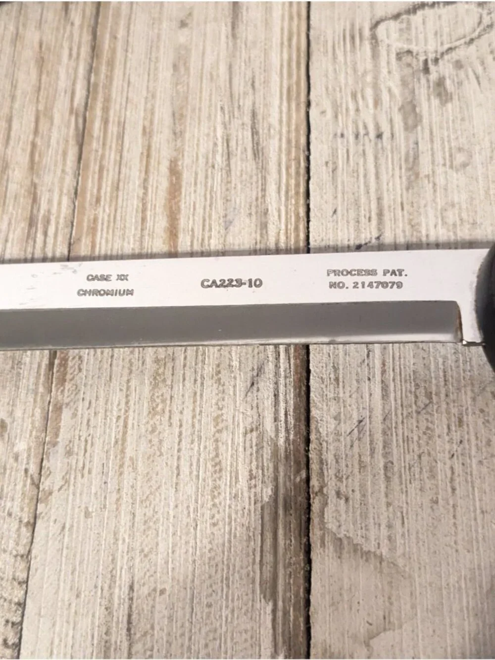 Case XX Chromium CA223-10 Knife Wood Holder Sharpening Stone 10-1/2